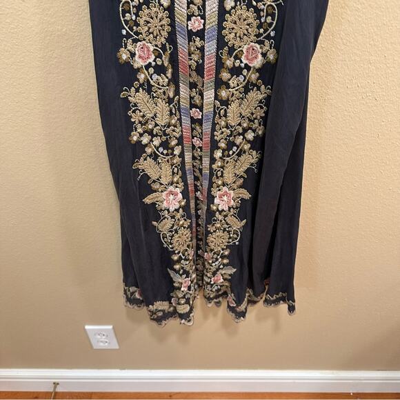 NWT Johnny Was Gray Embroidered Mini Dress Small - Picture 9 of 12